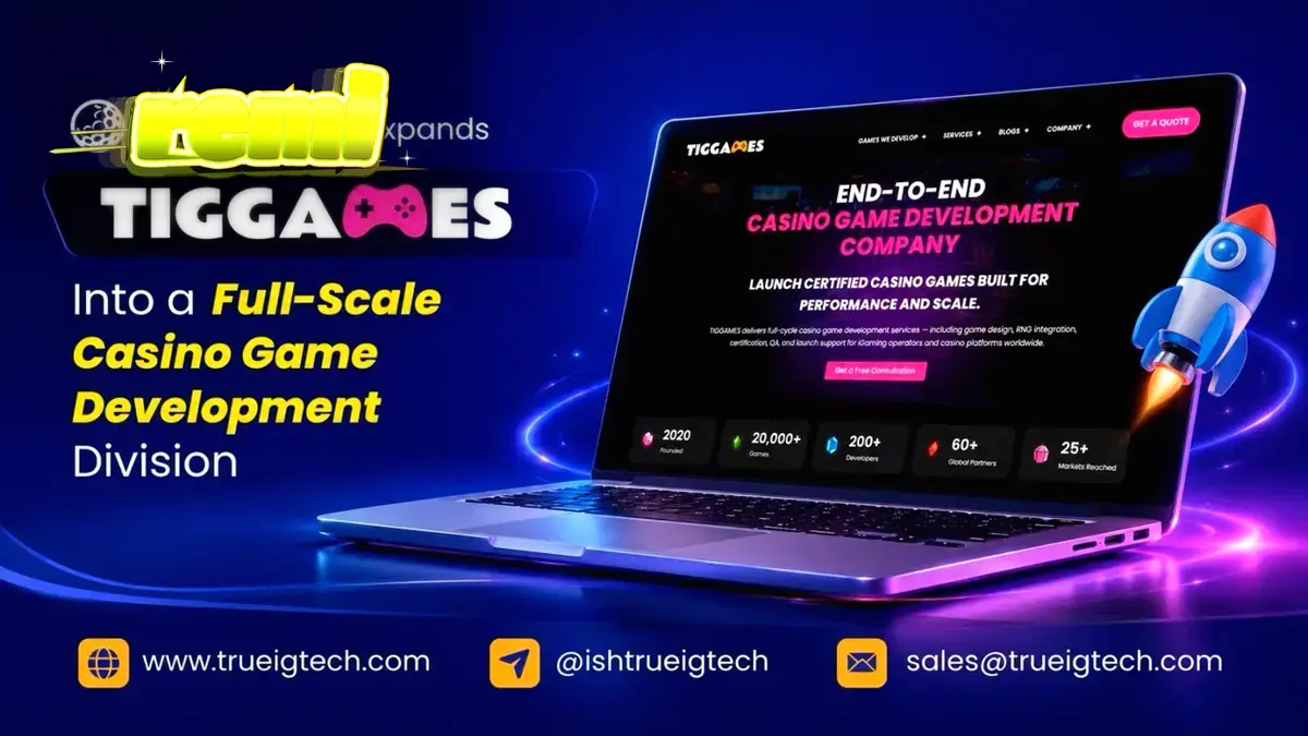 Ilustrasi teknologi pengembangan game kasino digital